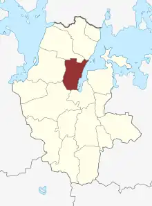 Lage des Lyndby Sogn in der Lejre Kommune