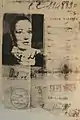 Lena Braun reinszeniert sich als Djuna Barnes auf ihrer Carte d'Identité