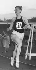 Der Titelverteidiger und Olympiazweitevon 1948 Lennart Strand erreichtediesmal nicht das Ziel