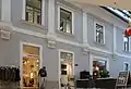 Teil der ehemaligen Außenfassade des Klosters im nun überdachten Bereich