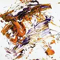 Leon 011, Fingerfarben auf Leinwand, 60 × 60 cm, 2022