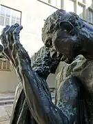 Skulptur-Gruppe Les Bourgeois de Calais (Detailansicht)