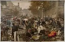 Paris – Les Halles (Gemälde von Léon Augustin Lhermitte, 1895)