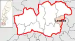 Lage der Gemeinde Lessebo