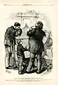 Ein Page reicht einem Senator eine Gesetzesvorlage, 1872.