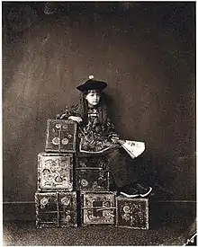 Xie Kitchin als Teehändlerin (1873), aus der Sammlung Wilfried und Ute Wiegand