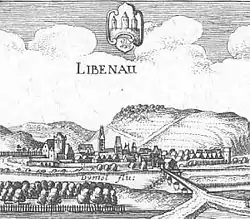 Liebenau, Matthäus Merian 1655