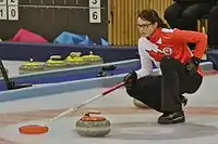 Mary Fay gewann 2016 Gold mit der gemischten Curlingmannschaft