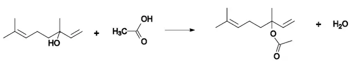 Veresterung von Linalool zu Linalylacetat