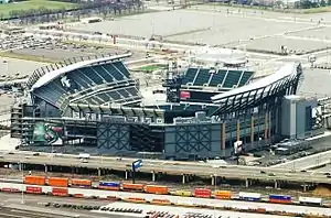 Luftaufnahme des Lincoln Financial Field (März 2012)