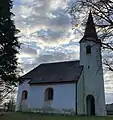 Lindach bei Egmating Kapelle St. Andreas: Blick von Norden.