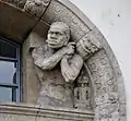 Bauplastik am Portal des Linden-Museums in Stuttgart (rechts)