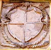 Wappen am Friedhofsportal in Eichfeld
