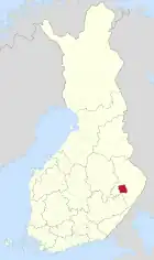Lage von Liperi in Finnland