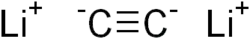 Strukturformel von Lithiumcarbid