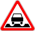 Zeichen 150:Spurrillen