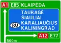 Zeichen 601:Autobahnwegweiser