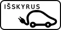 Zeichen 855:außer Elektrofahrzeuge