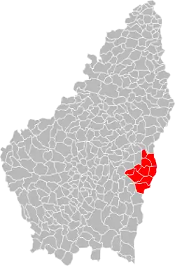 Lage der CC Barrès Coiron im Département Ardèche