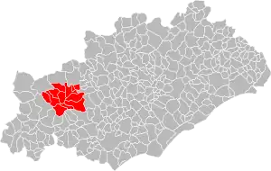 Lage der CC Orb et Jaur im Département Hérault