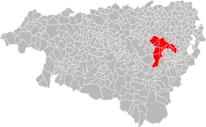 Lage der CA Pau-Pyrénées im Département Pyrénées-Atlantiques
