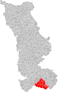 Lage des Gemeindeverbandes im Département Manche