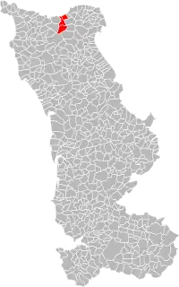 Lage des Gemeindeverbandes im Département Manche