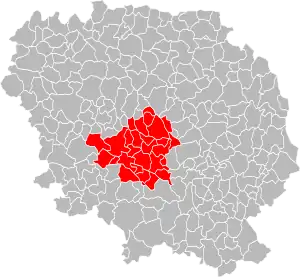 Lage der CC du Pays Creuse-Thaurion-Gartempe im Département Creuse