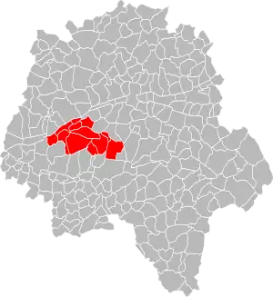Lage der CC du Pays d’Azay-le-Rideau im Département Indre-et-Loire