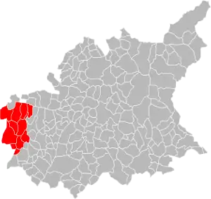 Lage der CC du Pays de Banon im Département Alpes-de-Haute-Provence