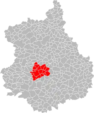 Lage der CC du Pays de Combray im Département Eure-et-Loir