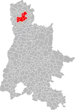 Lage der CC du Pays de l’Herbasse im Département Drôme