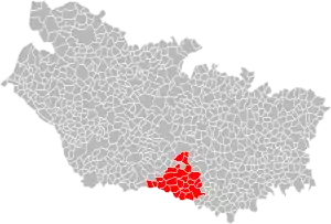 Lage des Gemeindeverbandes im Département Somme