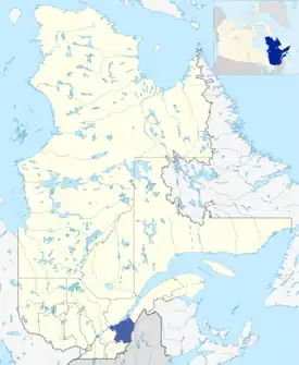 Lage der Region Chaudière-Appalaches in Québec