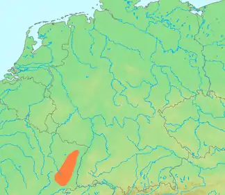 Lage der Vogesen