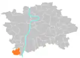 Lage von Lipence in Prag