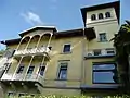 Durch die deutsche Bäderarchitektur inspirierte Villa Grafenreuth in Lochau, Österreich