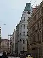 Blick stadtauswärts, von rechts die Häuser 28 & 30