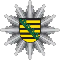 Polizeistern der Polizei Sachsen