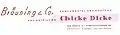 Firmenlogo Bräuning & Co, Werbekampagne "Chicke Dicke", 1950er-1960er Jahre