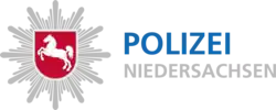 Polizeilogo mit Polizeistern