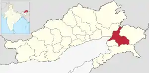 Lagekarte des Distrikts