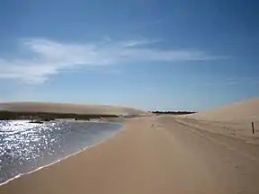 Lagune in den Dünen