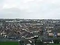 Rossville Street und die Bogside, Blick von der Stadtmauer