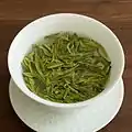 Vor-Qingming Longjing beim Aufguss, 2017