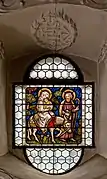 Josephskapelle: Flucht nach Ägypten, Glasfenster von 1909
