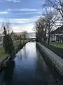 Nach dem Austritt aus dem Zugersee in Cham