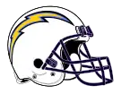 Helm der Los Angeles Chargers