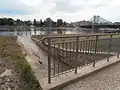Mündung des Loschwitzbachs in die Elbe