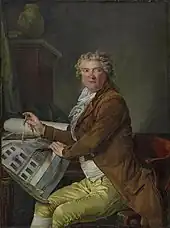 Porträt eines Architekten, 1794 (Musée des Beaux-Arts, Dijon).